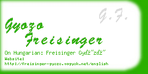 gyozo freisinger business card